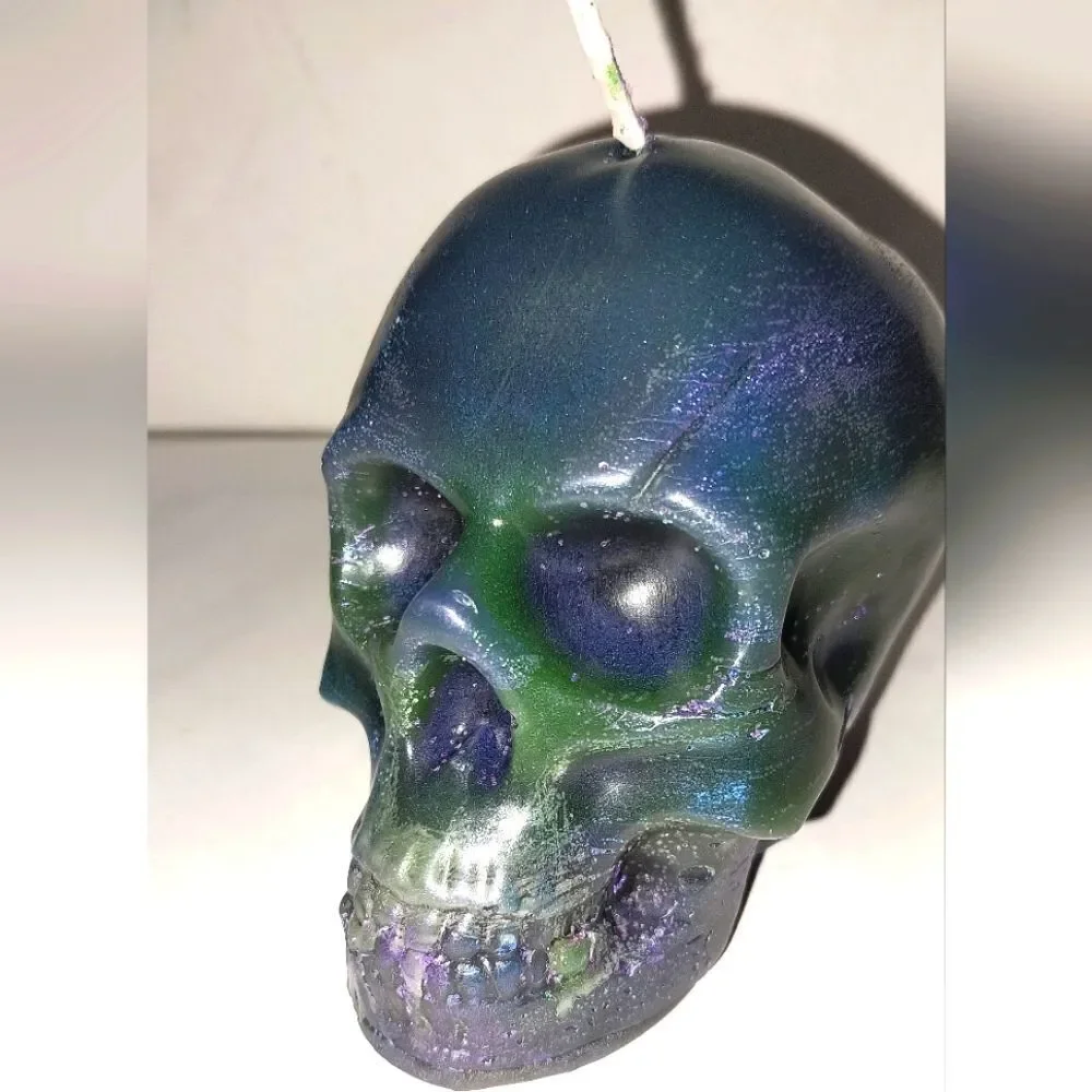 Handcrafted from our new limited edition, Raging skull head candle collection